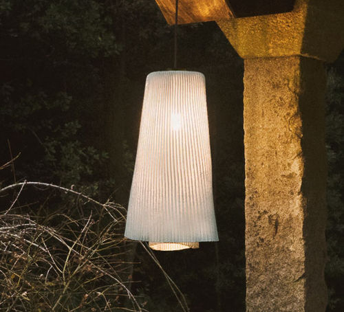 Hängelampe - Tempo Andante Outdoor - a emotional light - Edelstahl / Maschen / modern