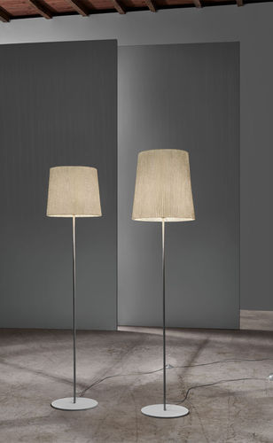 Bodenlampe - Virginia - a emotional light - Edelstahlgewebe / modern / mit Kabel