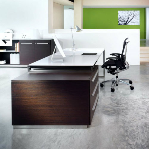 Chefschreibtisch - APLOMB - Arlex - modern / Metall / Glas