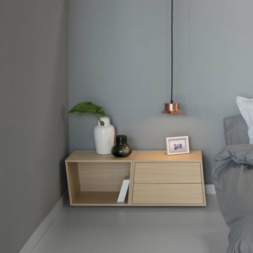 Moderner Nachttisch - MATRIOSKA - Arlex - Holz / mit Schublade / für Privatgebrauch