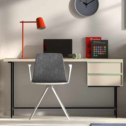 Bodenstehender Schreibtisch - Nara - Arlex - modern / lackiertes Holz / gerade
