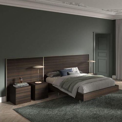 Doppelbett - Eter - Arlex - modern / Polster / mit Nachttisch