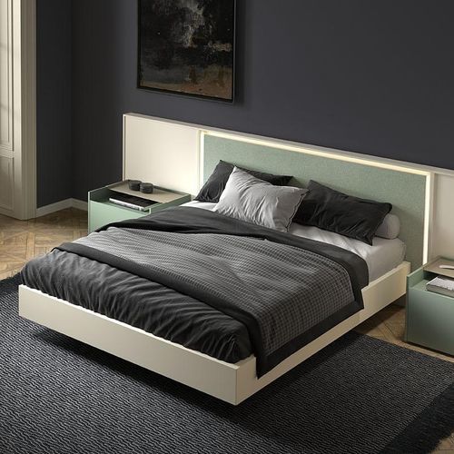 Doppelbett - Erebo - Arlex - modern / Kopfteil / Nachttischen