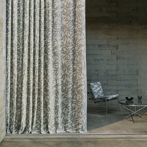 Vorhangstoff - SELVA   - Larsen - Naturmotiv / Polyester / Wolle