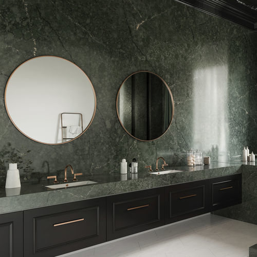 Doppelte Waschtischplatte - Jardin Emerald - Cosentino - Silestone®