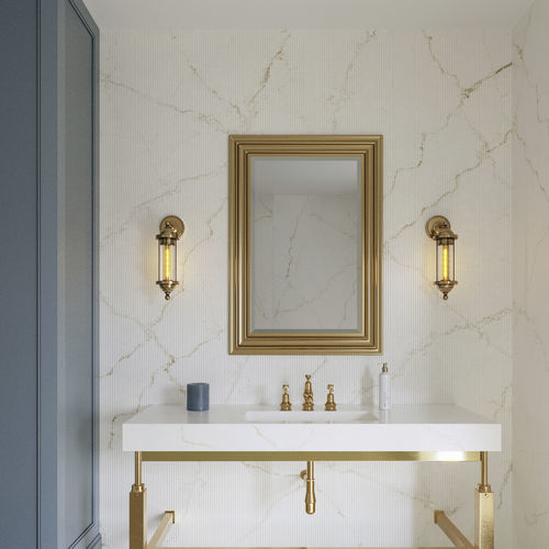 Innenwandverkleidung - Élysée - Cosentino - Silestone® / poliert / Marmoroptik