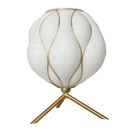 Tischlampe - CASAMANCE - CONCEPT VERRE - Messing / Glas / modern