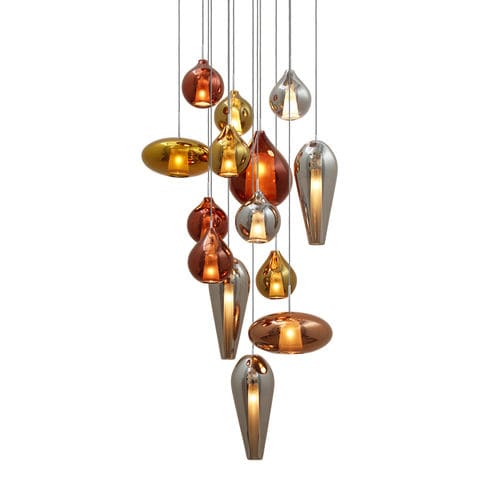 Hängelampe - KAHINA - RIVIERA Light - Glas / modern / mit Kabel