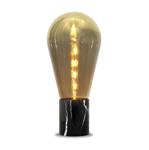 Tischlampe - MAESTRO - RIVIERA Light - Glas / Eiche / Marmor