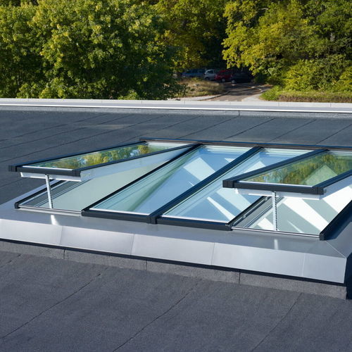 Oberlicht für Dach - VERRIÈRE - VELUX - Innenbereich / elektrisch / mit Aufsatzkranz