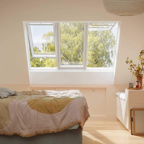 Aluminium-Dachfenster - VERRIÈRE 3EN1 - VELUX - Holz / feststehend / Schwing