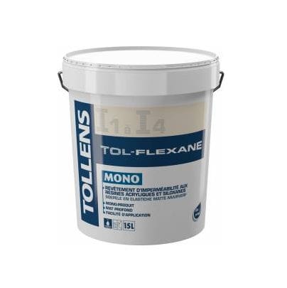 Wasserdichter Putz - TOL-FLEXANE MONO - Tollens - für Fassaden / für Wand / auf Acrylharzbasis