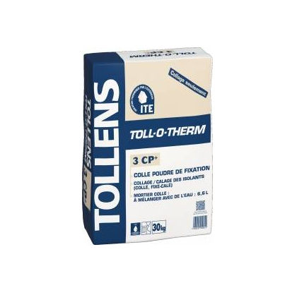 Verguss-Klebemörtel - TOLL-O-THERM 3CP+ - Tollens - für Wärmedämmverbundsysteme WDVS / für Zement / Pulver