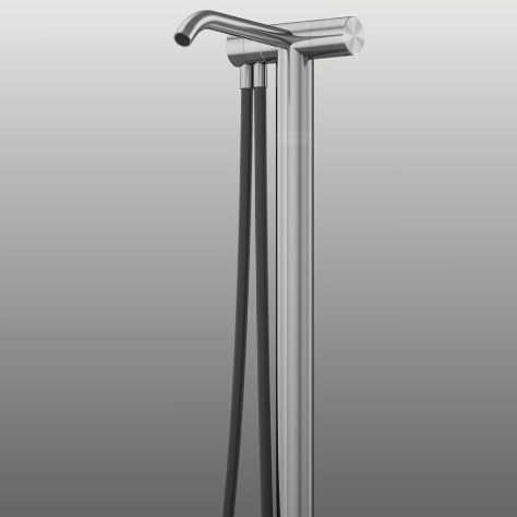 Wannenset aus Edelstahl 316L - HUM 24 62 - QuadroDesign - freistehend / modern / gebürstet