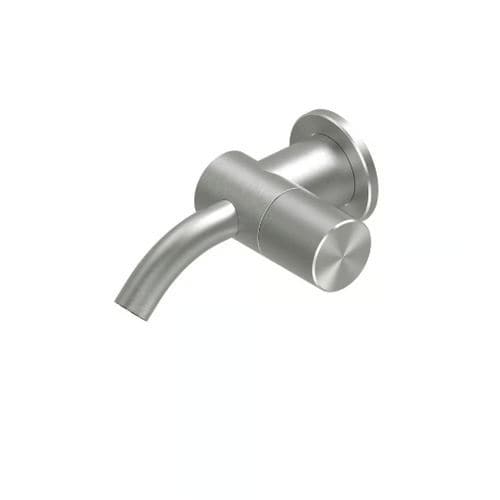 Einhebelmischer für Waschtisch - HUM 24 20 - QuadroDesign - wandmontiert / Einbau / Edelstahl AISI 316