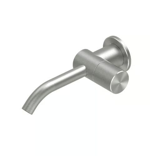 Einhebelmischer für Waschtisch - HUM 24 21 - QuadroDesign - Einbau / wandmontiert / Edelstahl AISI 316