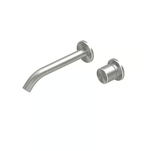 Einhebelmischer für Waschbecken - HUM 24 11T - QuadroDesign - wandmontiert / Einbau / aus Edelstahl 316L