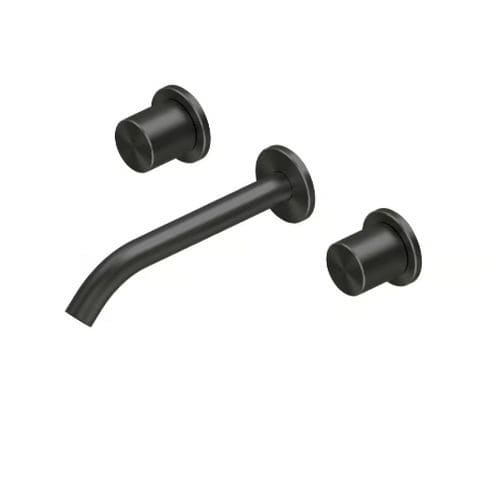 Einhebelmischer für Waschbecken - HUM 24 11V - QuadroDesign - wandmontiert / Edelstahl / Stahl
