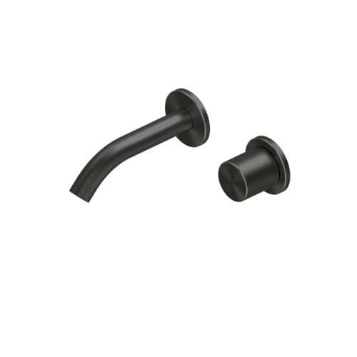 Einhebelmischer für Waschtisch - HUM 24 10 - QuadroDesign - wandmontiert / Einbau / Edelstahl