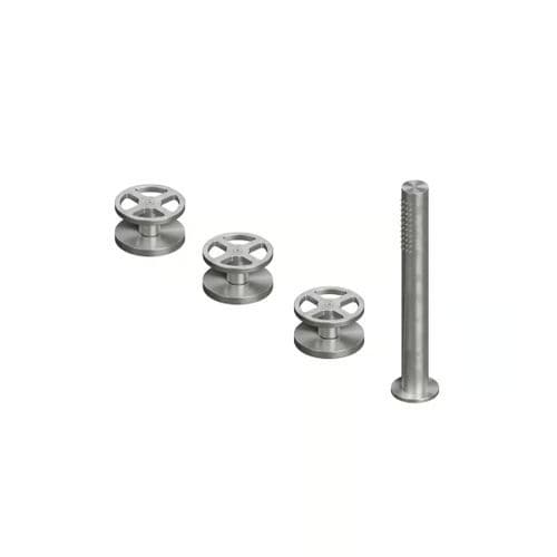 Wannenset aus Edelstahl 316L - VALVOLA02 20 99 - QuadroDesign - im Bereich / modern / 2-Loch