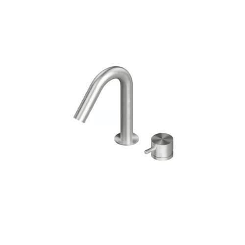 Einhebelmischer für Waschbecken - SOURCE 13 31 - QuadroDesign - Aufsatz / Edelstahl / für Badezimmer