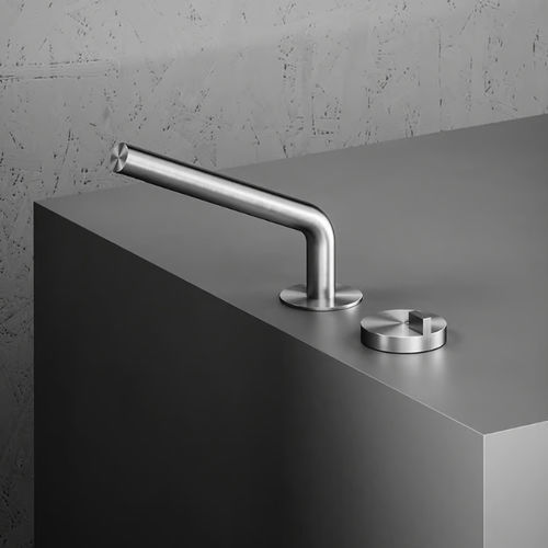 Einhebelmischer für Waschbecken - Q 18 31 - QuadroDesign - Einbau / aus Edelstahl 316L / für Badezimmer