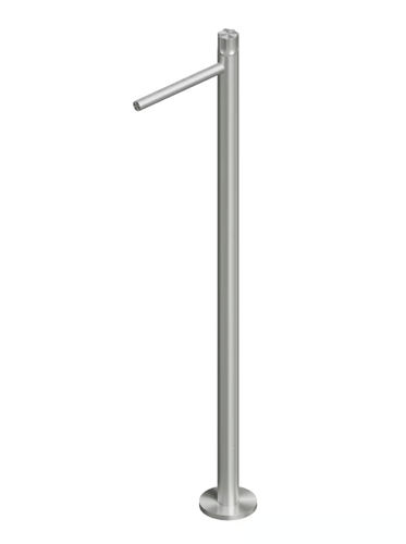 Einhebelmischer für Waschtisch - MODO 17 05 - QuadroDesign - bodenstehend / mechanisch / gebürsteter Edelstahl
