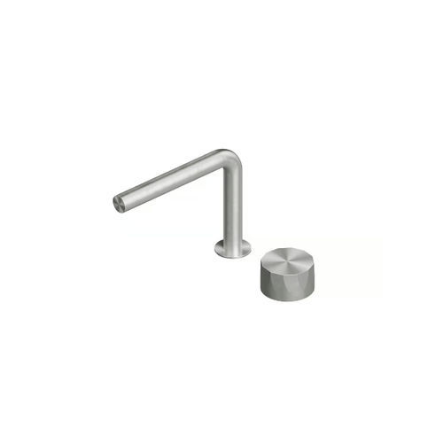 Einhebelmischer für Waschtisch - HB 15 31 - QuadroDesign - Einbau / gebürsteter Edelstahl / aus Edelstahl 316L