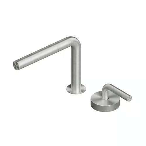 Einhebelmischer für Waschbecken - LEVO 14 31 - QuadroDesign - Einbau / aus Edelstahl 316L / für Badezimmer