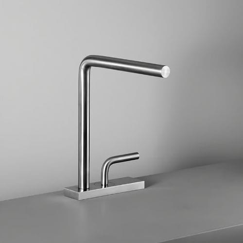 Einhebelmischer für Waschbecken - LEVO 14 02 - QuadroDesign - Aufsatz / im Bereich / mechanisch