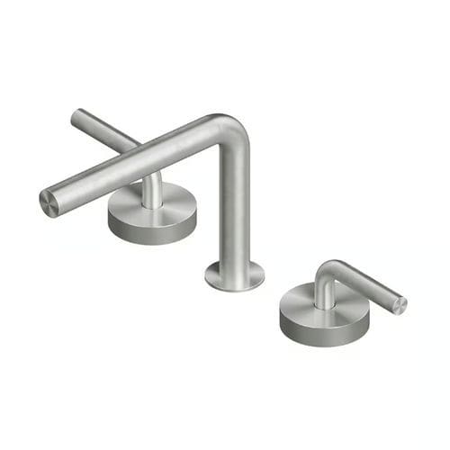 Einhebelmischer für Waschbecken - LEVO 14 31 V - QuadroDesign - im Bereich / aus Edelstahl 316L / Edelstahl AISI 316