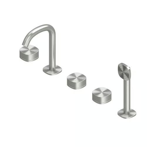 Wannenset / gebürsteter Edelstahl - SUPER 22 98 - QuadroDesign - aus Edelstahl 316L / im Bereich / modern