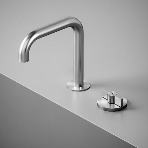 Einhebelmischer für Waschbecken - VALVOLA01 19 31 - QuadroDesign - Einbau / aus Edelstahl 316L / für Badezimmer