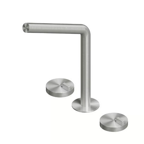 Einhebelmischer für Waschbecken - Q 18 32 V - QuadroDesign - im Bereich / gebürsteter Edelstahl / aus Edelstahl 316L