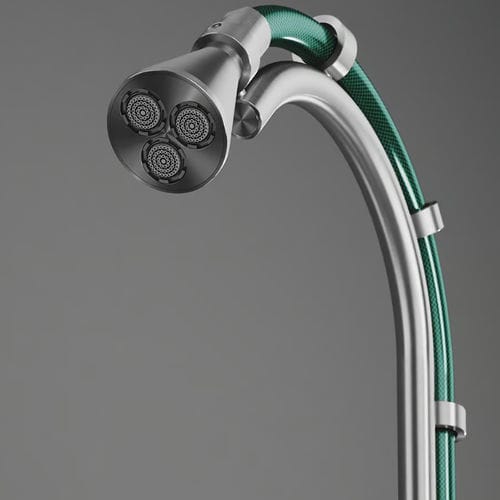 Außendusche für Pool - FFQT CD021 1 - QuadroDesign - gebürsteter Edelstahl / aus Edelstahl 316L / für Privatgebrauch