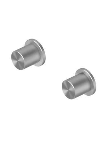 Einhebelmischer für Waschtisch - HUM 24 63V - QuadroDesign - wandmontiert / Einbau / gebürsteter Edelstahl