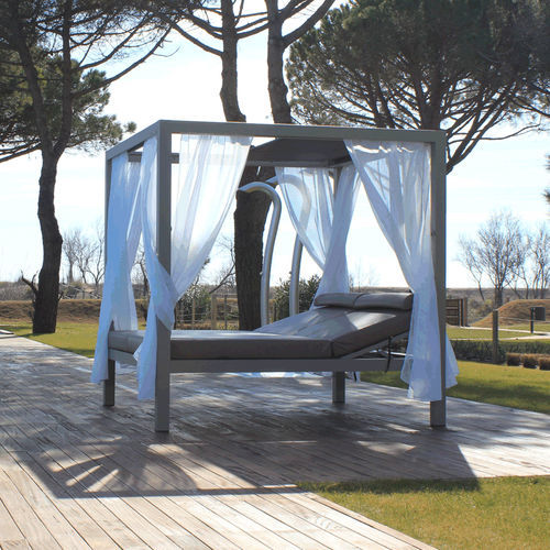 Moderne Récamiere - TIFFANY SOFT - FIVE STARS ITALY - Stamskin® / Aluminium / Gestell aus Metall