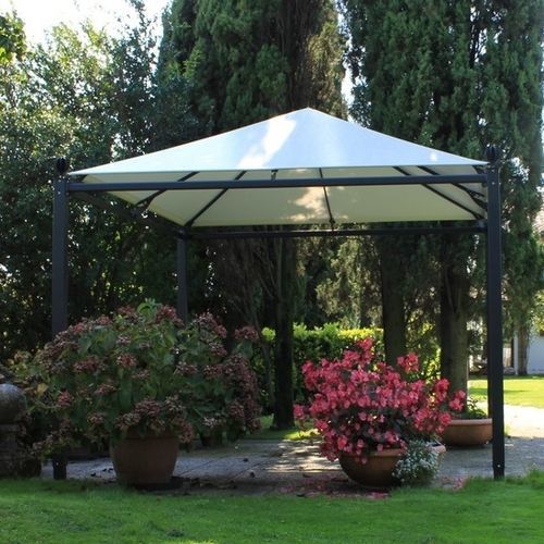 Pavillon / galvanisiertes Eisen - ARCHIMEDE - FIVE STARS ITALY - mit PVC-Dach / mit Metallstruktur