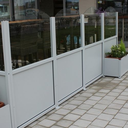 Glas-Windschutzwand - VELA  - FIVE STARS ITALY - Aluminium / für Restaurants / für Bar