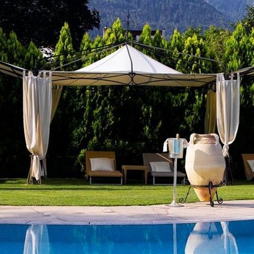 Pavillon / galvanisiertes Eisen - ZEUS - FIVE STARS ITALY - mit PVC-Dach / mit Metallstruktur