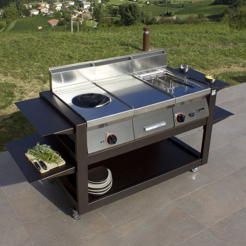 Outdoor-Küche - CUBE 1200 - FIVE STARS ITALY - modern / Aluminium / Modul