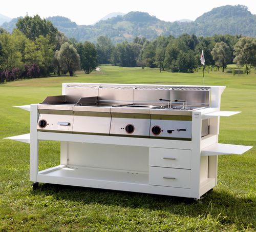 Outdoor-Küche - CUBE 1600 - FIVE STARS ITALY - modern / Aluminium / Modul