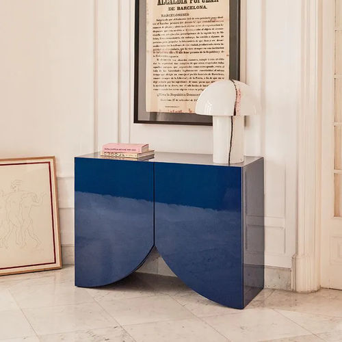 Moderner Konsolentisch - BRIDGES  - BD Barcelona Design - lackiertes MDF / Gestell aus Holz / Bogen