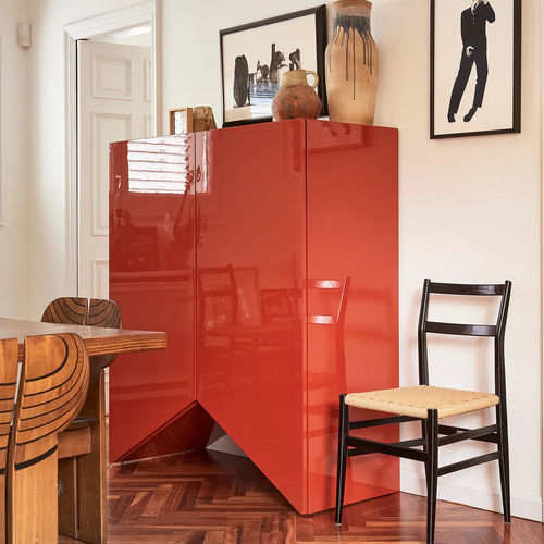 Hohes Sideboard - BRIDGES  - BD Barcelona Design - modern / lackiertes MDF / mit Regal