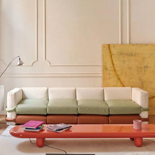 Modulsofa - PILLOW  - BD Barcelona Design - modern / Leder / mit Armlehnen