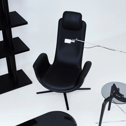 Moderner Sessel - ODYSSEY - BD Barcelona Design - Stoff / Leder / Stahl