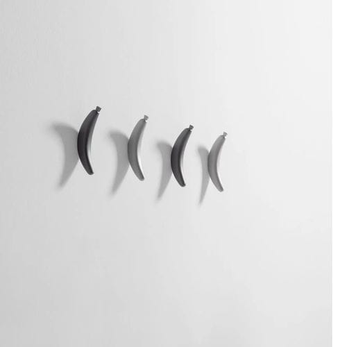 Wandmontierter Garderobenständer - BANANA  - BD Barcelona Design - modern / Esche / grau