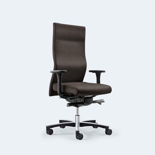 Moderner Bürostuhl - PLUS ANTI-DEKUBITUS XL - Löffler Bürositzmöbel GmbH - für den Innenraum / Wolle / Gestell aus Metall