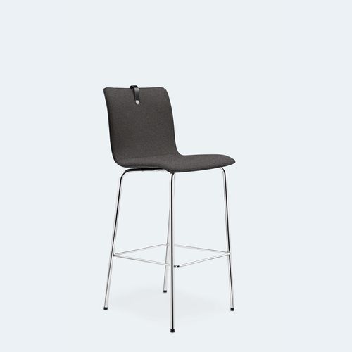 Moderner Barhocker - MESAMI XL - Löffler Bürositzmöbel GmbH - Stoff / Stahl / Gestell aus lackiertem Metall