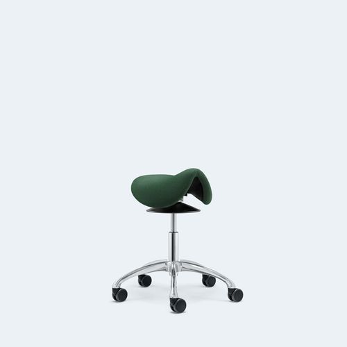 Moderner Bürohocker - SEDLO-SL-2-5A - Löffler Bürositzmöbel GmbH - Stoff / Gestell aus Metall / mit Sterngestell